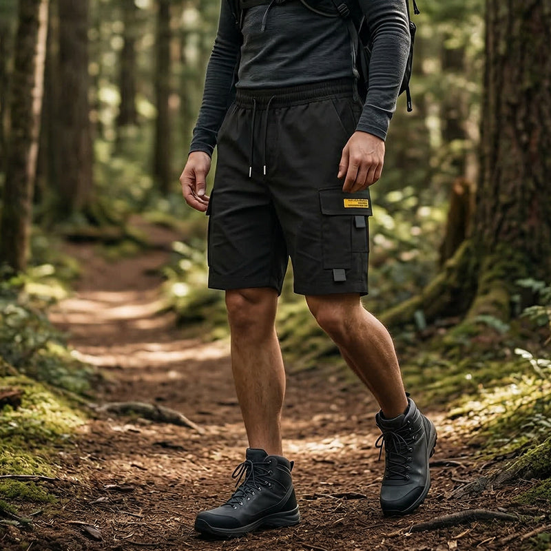 🩳 50% RABATT! 🌿 Lässige Cargo-Shorts für Herren mit Kordelzug – Viele Taschen, Bequeme Passform &amp; Perfekt für Warme Tage ☀️