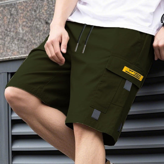 🩳 50% RABATT! 🌿 Lässige Cargo-Shorts für Herren mit Kordelzug – Viele Taschen, Bequeme Passform &amp; Perfekt für Warme Tage ☀️