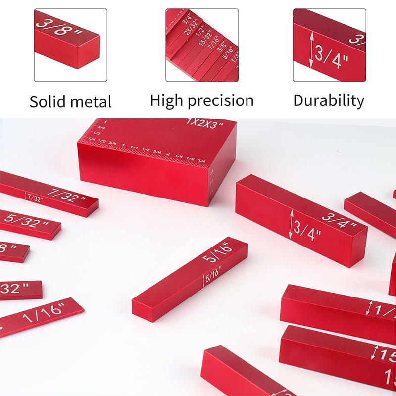 15-teiliges Präzisions-Einstellblock-Set