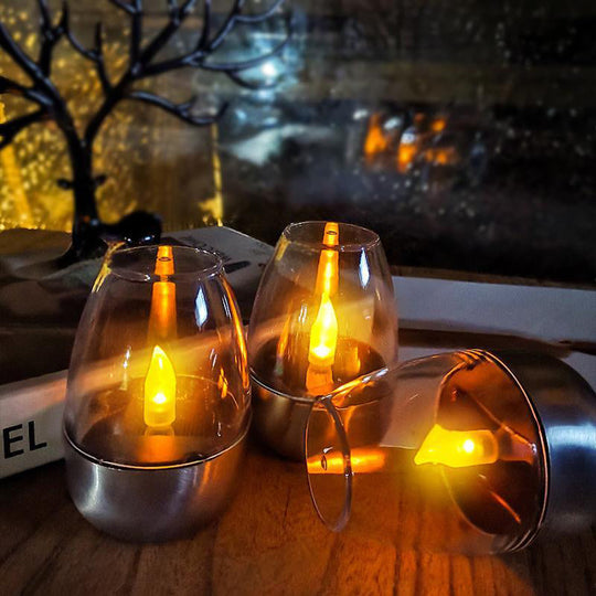🕯️🌞 Solar kaarslicht – weerbestendig, sfeervol voor de tuin &amp;  Terras. ✨💡 2+1 GRATIS!