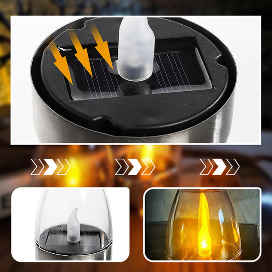 🕯️🌞 Solar kaarslicht – weerbestendig, sfeervol voor de tuin &amp;  Terras. ✨💡 2+1 GRATIS!