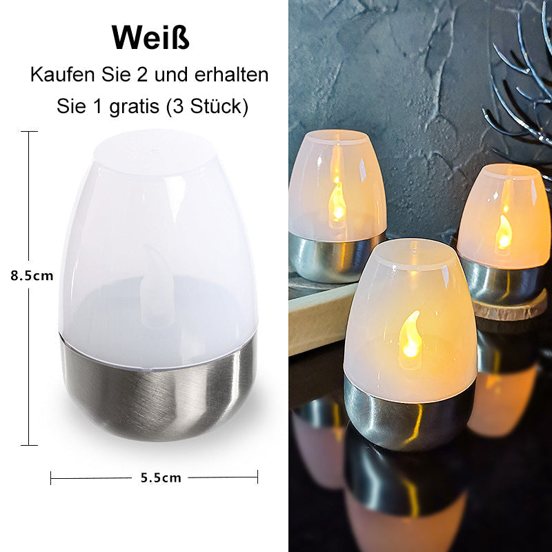 🕯️🌞 Solar kaarslicht – weerbestendig, sfeervol voor de tuin &amp;  Terras. ✨💡 2+1 GRATIS!
