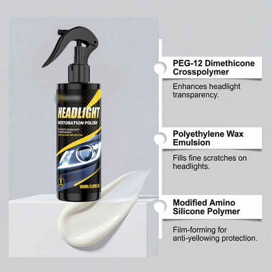 🚗💡Premium Scheinwerfer Reparatur Set – Politur &amp; Versiegelung in 1 Set für langanhaltende Klarheit 👉✨