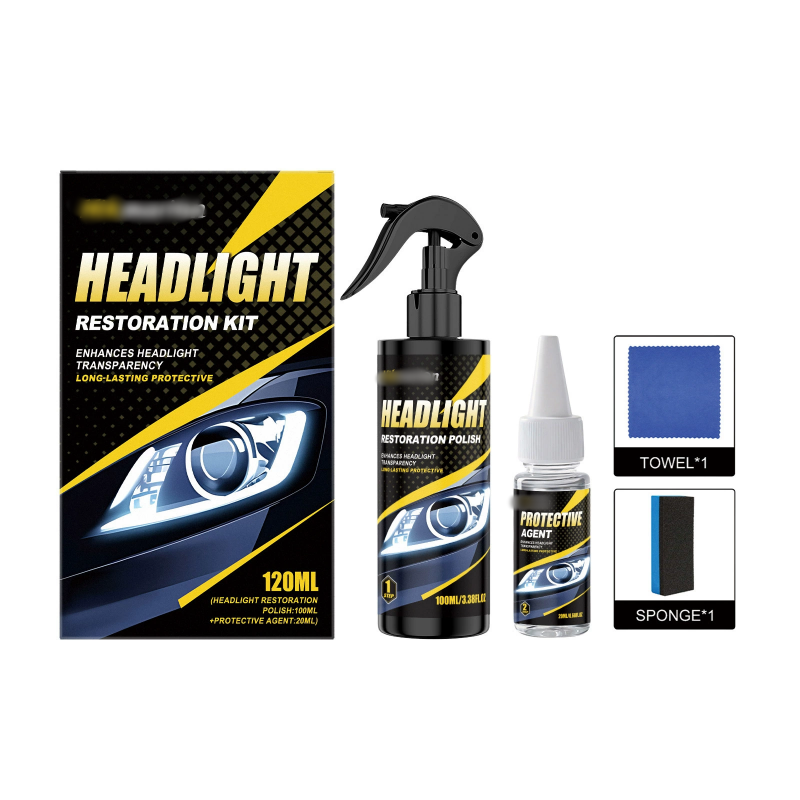🚗💡Premium Scheinwerfer Reparatur Set – Politur &amp; Versiegelung in 1 Set für langanhaltende Klarheit 👉✨