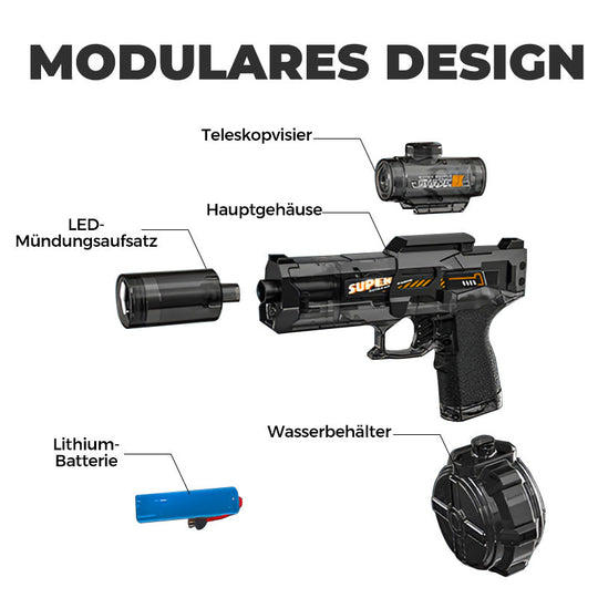 Rechargeable electric water gun