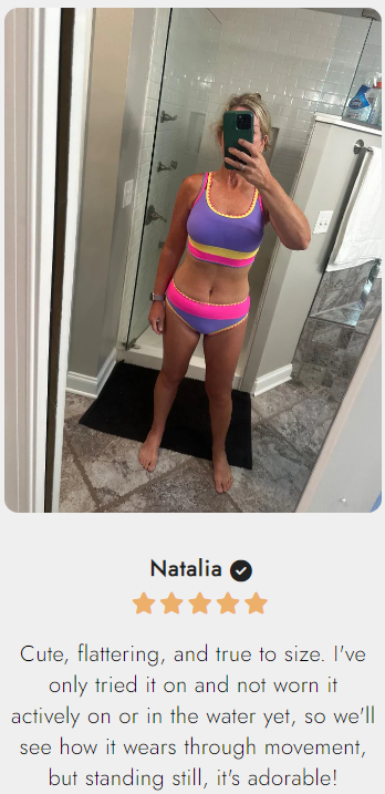 🌼Sportliches 3-teiliges Bikini-Set aus Nylon im Color-Block-Patchwork-Look – Badeanzug mit hoher Taille und figurformender Wirkung