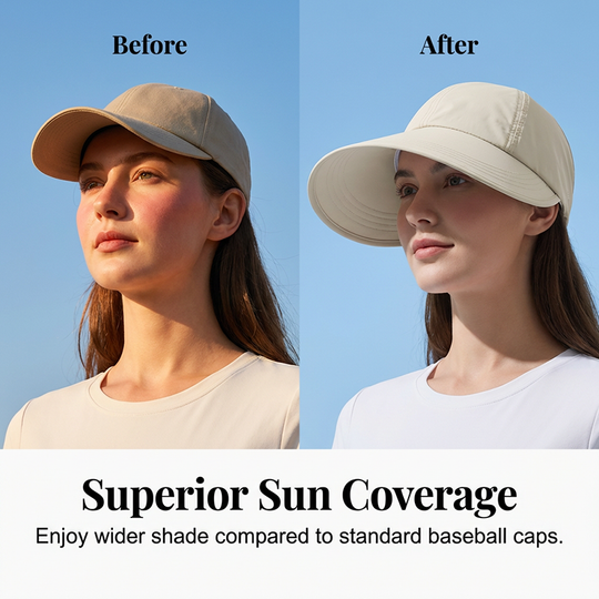 💎 -50 % på baseballsolhatt med bred brem for kvinner!💎 UV-beskyttelse, pustende og hurtigtørkende stoff &amp;  Komfort for utendørseventyr✨