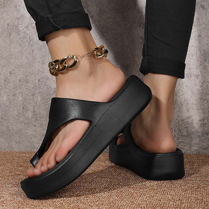 📢📢60 % Rabatt!! ⏰Sandalen mit Plateau-Absatz und Zehensteg für Damen