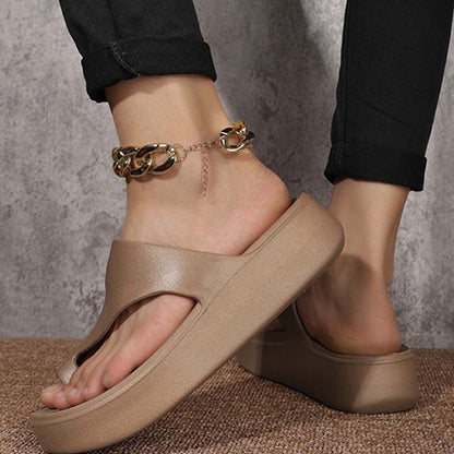 📢📢60 % Rabatt!! ⏰Sandalen mit Plateau-Absatz und Zehensteg für Damen