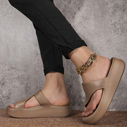 📢📢60 % Rabatt!! ⏰Sandalen mit Plateau-Absatz und Zehensteg für Damen