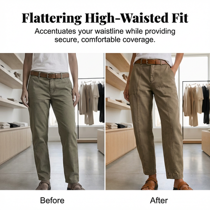 Utility-Hose für Damen mit hoher Taille und schmal zulaufendem Schnitt