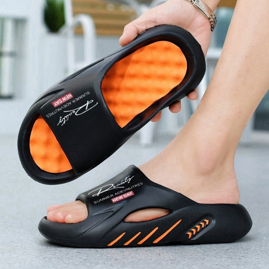 💥52% SPAREN 🦶Rutschfeste Cloud-Pantoletten für Herren mit dicker Sohle🌊Erfrischend und hautfreundlich