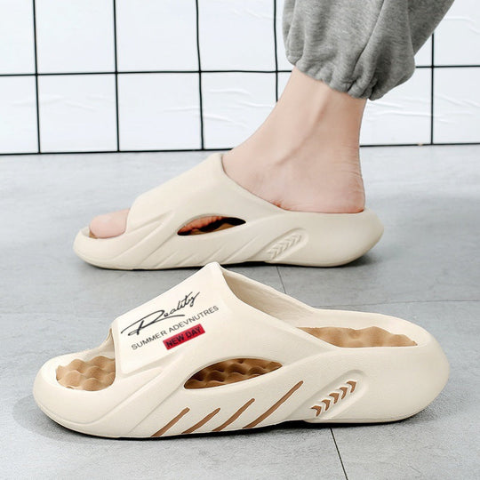 💥52% SPAREN 🦶Rutschfeste Cloud-Pantoletten für Herren mit dicker Sohle🌊Erfrischend und hautfreundlich