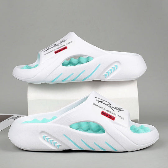 💥52% SPAREN 🦶Rutschfeste Cloud-Pantoletten für Herren mit dicker Sohle🌊Erfrischend und hautfreundlich