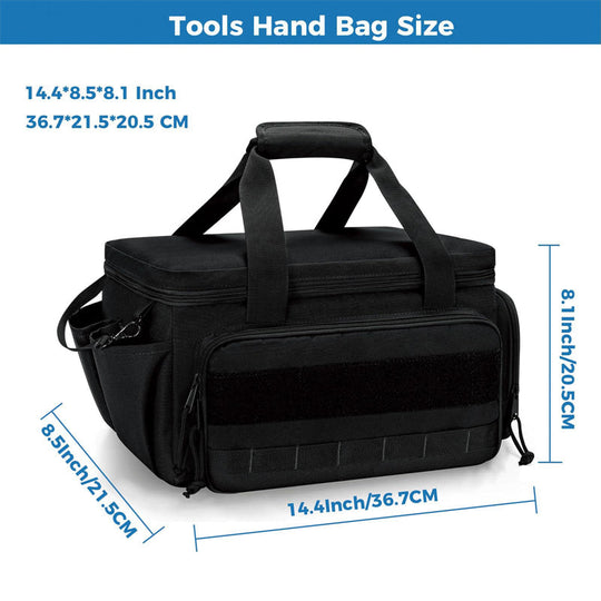 🧰 50% RABATT! 🔧 Robuste 14-Zoll-Werkzeugtasche aus Canvas – Extra Großes Fassungsvermögen, Hochdichtes Canvas, Abrieb- &amp; Reißfest Für Langlebigen Einsatz 🛠️