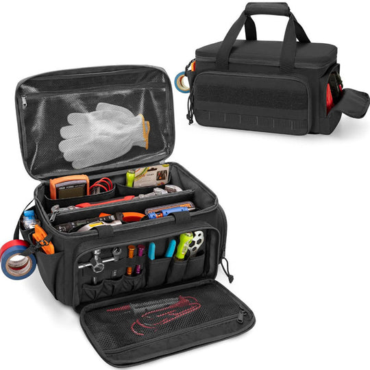 🧰 50% RABATT! 🔧 Robuste 14-Zoll-Werkzeugtasche aus Canvas – Extra Großes Fassungsvermögen, Hochdichtes Canvas, Abrieb- &amp; Reißfest Für Langlebigen Einsatz 🛠️