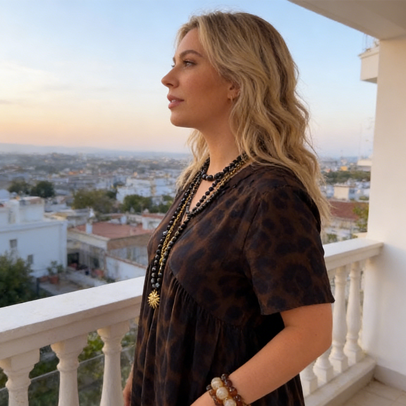 💎【Neues Modell 2026】50 % Rabatt für begrenzte Zeit 👗Damen V-Ausschnitt Leopardenmuster Maxikleid📦Kostenloser Versand🔥