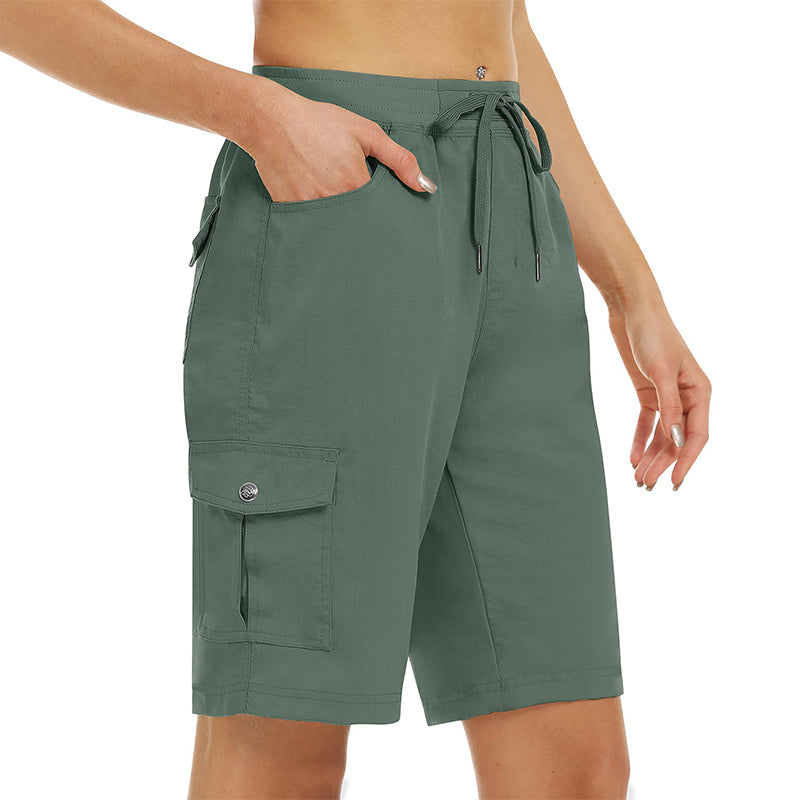 Women's Quick-Dry Cargo Shorts with Pockets
