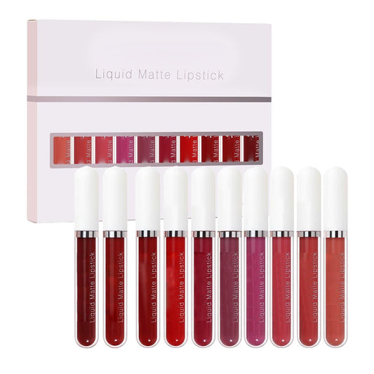 📢📢50% OFF !!!⏰18 Pcs Matte Waterproof  Long Lasting Lip Gloss