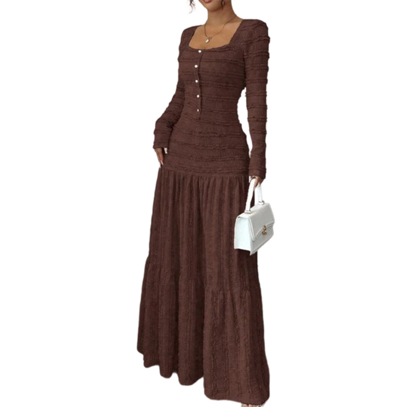 🌸 Maxikleid mit quadratischem Ausschnitt – Vintage-Charme trifft moderne Eleganz. Zeitlos & zauberhaft. ✨