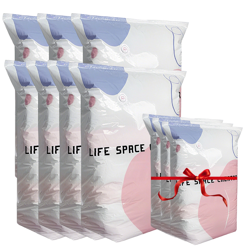 💐 BUY 2, GET 1 FREE!🧳No‑Pump Vacuum Storage Bags – Press &amp; seal, no pump needed. Saves 80% space, keeps clothes dry &amp; dust‑free. Perfect for bulky bedding &amp; off‑season gear. 🛏️🗄️