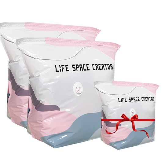 💐 BUY 2, GET 1 FREE!🧳No‑Pump Vacuum Storage Bags – Press &amp; seal, no pump needed. Saves 80% space, keeps clothes dry &amp; dust‑free. Perfect for bulky bedding &amp; off‑season gear. 🛏️🗄️