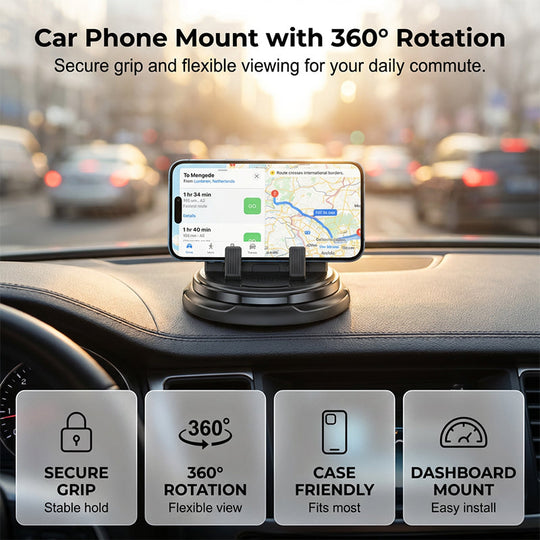 📱 50% OFF!2-in-1 Phone Holder &amp; Parking Number Plate – 360° Rotation, Fits Heavy-duty Cases. 50K+ Sold! 🚗✨