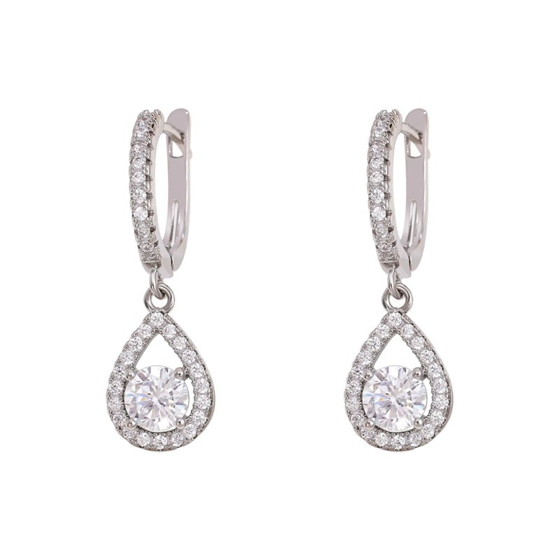 🔥Solange der Vorrat reicht 40 % Rabatt!🎉Elegant Teardrop Dangle Hoop Earrings