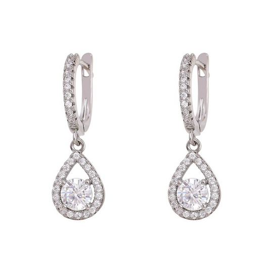 🔥Solange der Vorrat reicht 40 % Rabatt!🎉Elegant Teardrop Dangle Hoop Earrings