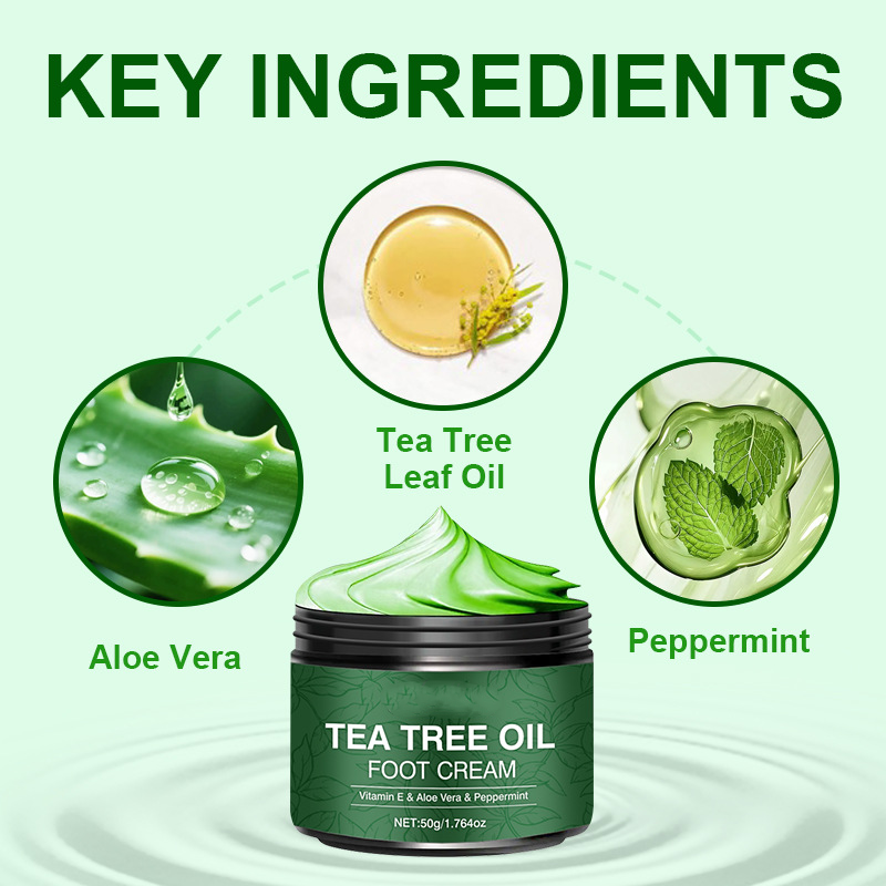 ✨💝Beruhigende Fußcreme mit Aloe Vera &amp; Teebaumöl