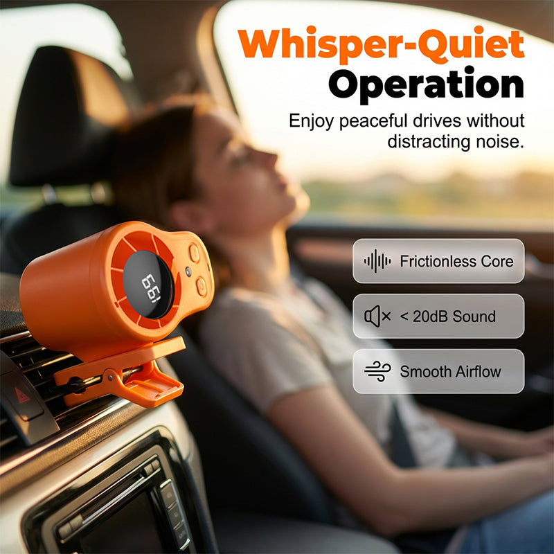 Freihändiger Ventilator mit LED-Anzeige