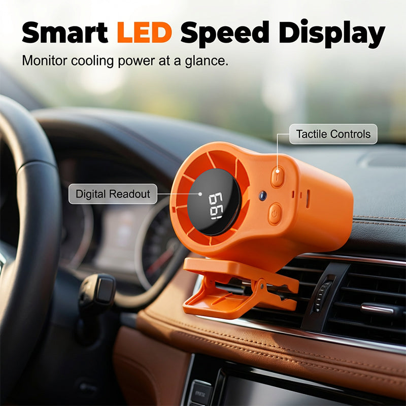 Freihändiger Ventilator mit LED-Anzeige