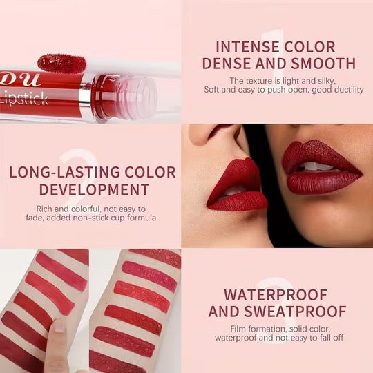 💄 LIMITIERTES ANGEBOT: 50% RABATT! 💋 18er-Set Mattierender Lipgloss – Langanhaltend, Wasserdicht &amp; Vitamin-E-Pflege 🎁