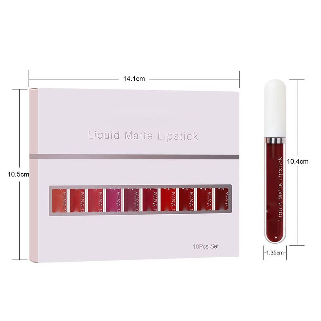 💄 LIMITIERTES ANGEBOT: 50% RABATT! 💋 18er-Set Mattierender Lipgloss – Langanhaltend, Wasserdicht &amp; Vitamin-E-Pflege 🎁