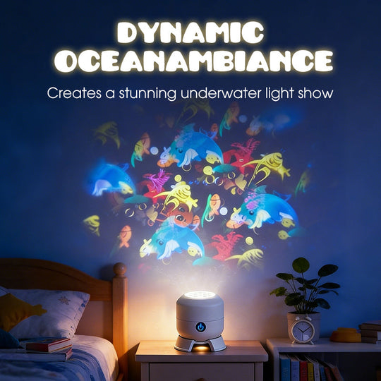🥳2026 HOT SALE🥳💞80K+ SOLD!🌊 Ocean Wave Projector Light – Dynamic Rotating Aurora, Adjustable Brightness, Rechargeable – with/without Bluetooth Speaker – Bedroom Decor, Night Light, Gift for Kids &amp; Adults