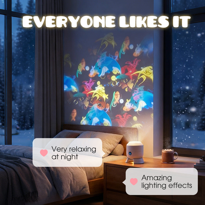 🥳2026 HOT SALE🥳💞80K+ SOLD!🌊 Ocean Wave Projector Light – Dynamic Rotating Aurora, Adjustable Brightness, Rechargeable – with/without Bluetooth Speaker – Bedroom Decor, Night Light, Gift for Kids &amp; Adults