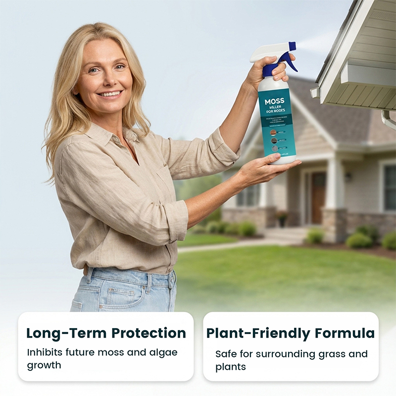 🌧️ Moos- und Algenreiniger-Spray für verschiedene Dachflächen – Aufsprühen, abspülen und strahlend sauber! 🏠✨ Wirksam gegen Moos, schonend zu Pflanzen – für ein sauberes Dach in wenigen Minuten. 🌿💧