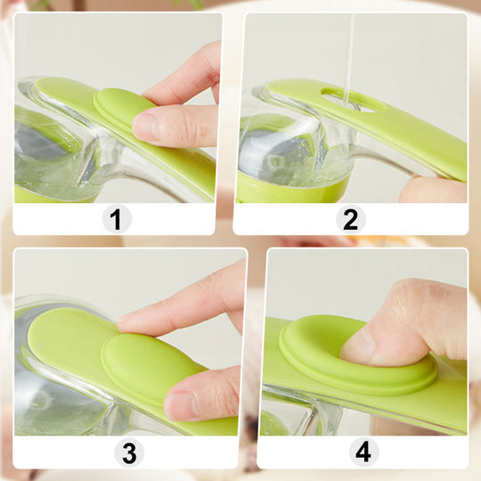 🛁🐾 Pet Bath Brush with Soap Dispenser – Long Handle, No Bending, Soft &amp; Efficient, Easy Bath at Home 🧼✨