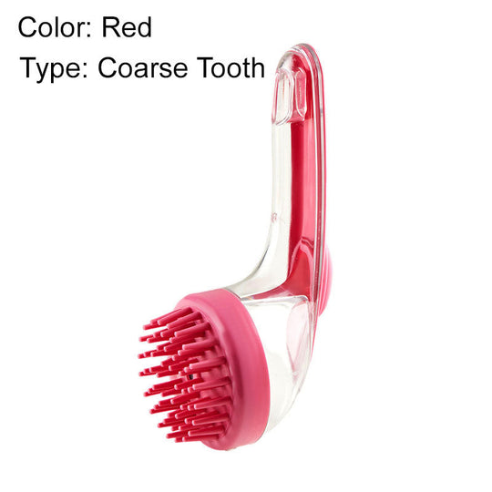 🛁🐾 Pet Bath Brush with Soap Dispenser – Long Handle, No Bending, Soft &amp; Efficient, Easy Bath at Home 🧼✨