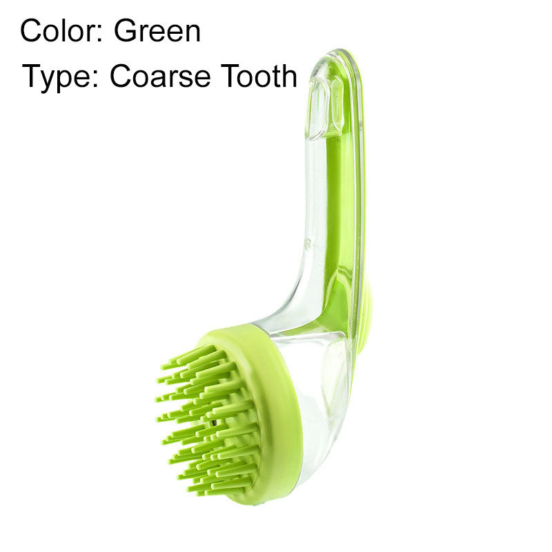 🛁🐾 Pet Bath Brush with Soap Dispenser – Long Handle, No Bending, Soft &amp; Efficient, Easy Bath at Home 🧼✨