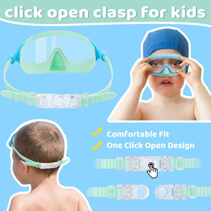 🏊 SUMMER SALE! 🌊 Kids Anti-Choke Swim Goggles with Nose Cover 🐬 Anti-Fog, Leak-Proof &amp; Comfortable Fit