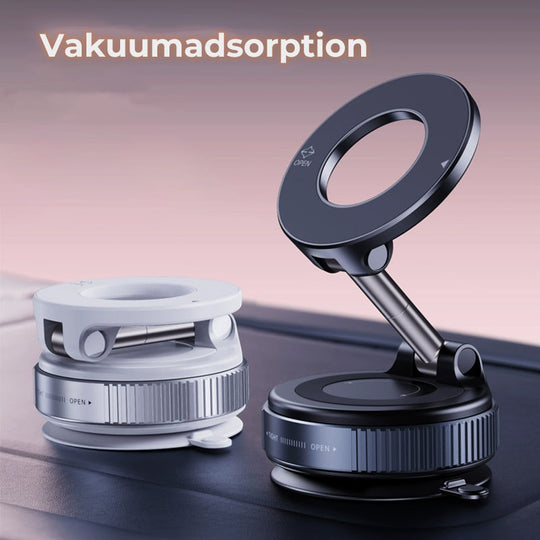 Magneettinen matkapuhelinteline tyhjiöimukupilla autoon