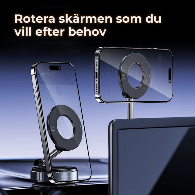 Magneettinen matkapuhelinteline tyhjiöimukupilla autoon