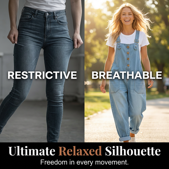 Trending Now👖 Baggy Denim Overalls with Adjustable Straps – Relaxed Fit &amp; Deep Pockets for Everyday Comfort