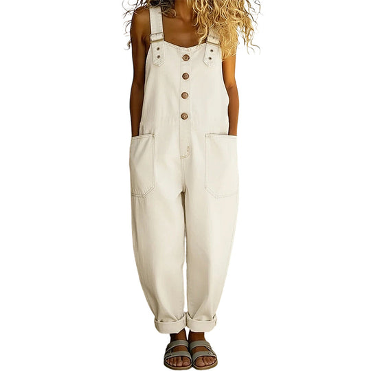 Trending Now👖 Baggy Denim Overalls with Adjustable Straps – Relaxed Fit &amp; Deep Pockets for Everyday Comfort