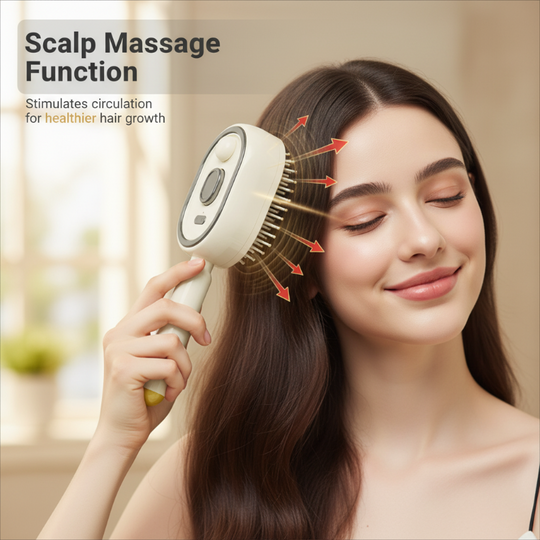 💆‍♀️ 50% OFF NOW! 💧 Electric Spray &amp; Massage Hair Brush – Soothing Scalp Massage, Fine Mist Spraying &amp; Smooth Hair Care – Detangle, Nourish, Relax ✨