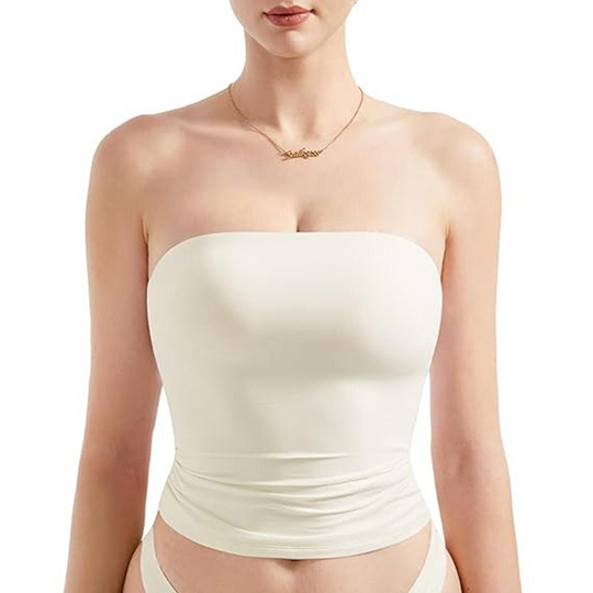 🔥 50% OFF TODAY! 💕 Women’s Soft Strapless Tube Top ✨ Seamless Comfort, Secure Fit &amp; Effortless Style