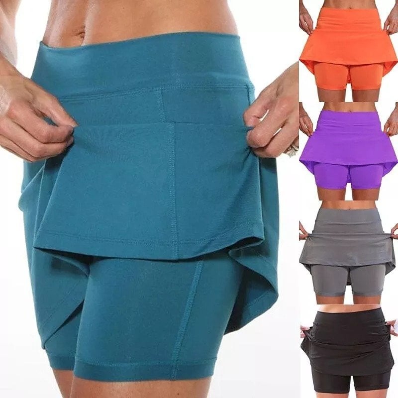 🌞 50%OFF TODAY ONLY! 🏃‍♀️ Anti-Chafing Active Skort ✨ Built-In Shorts, Ultra-Soft Comfort &amp; Move Freely All Day