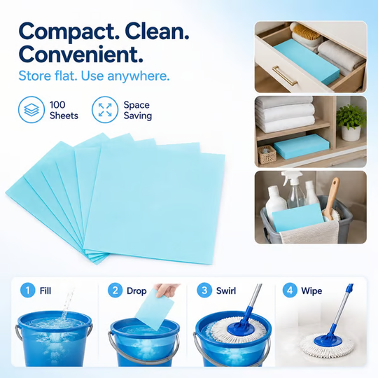 🔥 50% OFF Today! 🧼 Multi-Surface Deep Cleaning Sheets (100 PCS) ✨ Powerful Stain Removal for Kitchen, Bathroom &amp; More