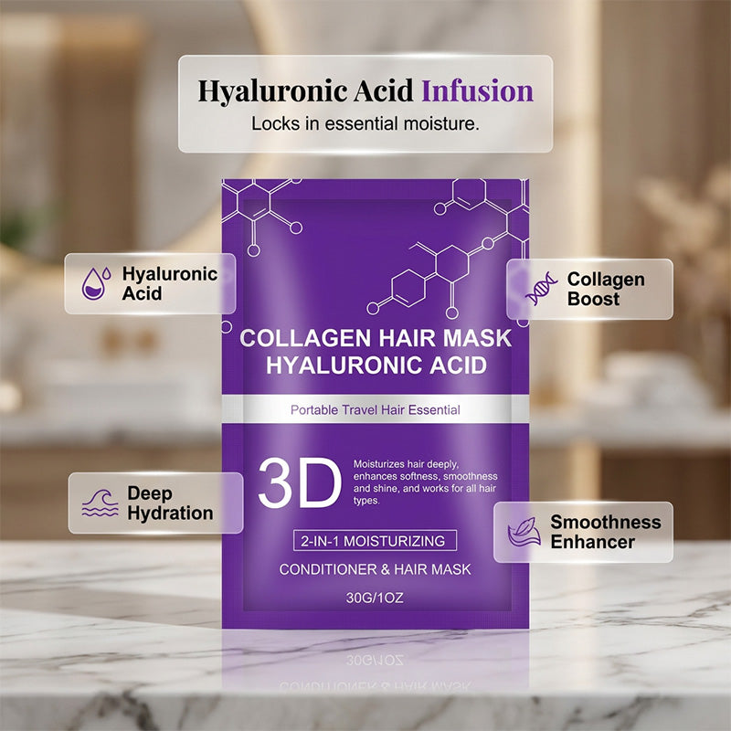 💇‍♀️ BUY 1 GET 1 FREE! 💖 Hyaluronic Acid Hair Mask ✨ Deep Repair, Intense Hydration &amp; Silky-Smooth Hair